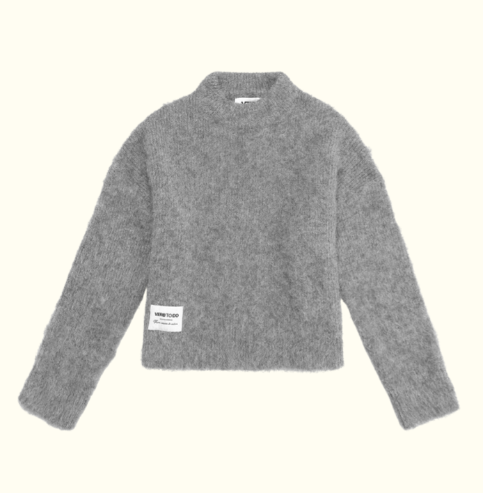 KNITWEAR BOXY GREY VTD M