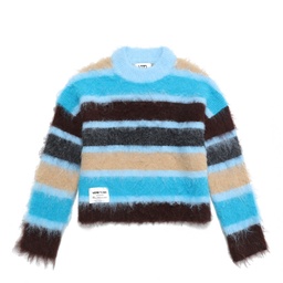 [KVTD-BXY-BL-BRWN-S] KNITWEAR BOXY WORLD WIDE S