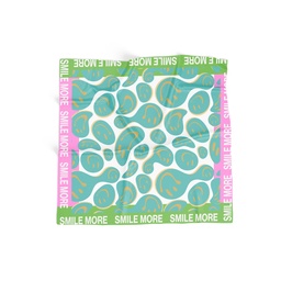 [SVTD/SMILEMORE/5] PAÑUELO PRESS ART GREEN & PINK (copia)